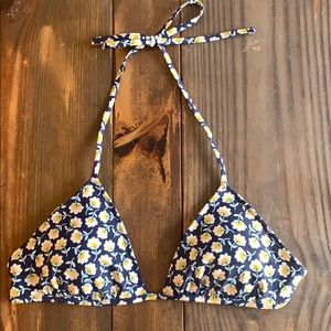 Floral bikini top